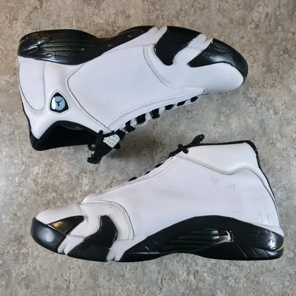 Men's 10.5 - Jordan 14 Retro White Oxidized Green (2016) 487471-106 Sneakers